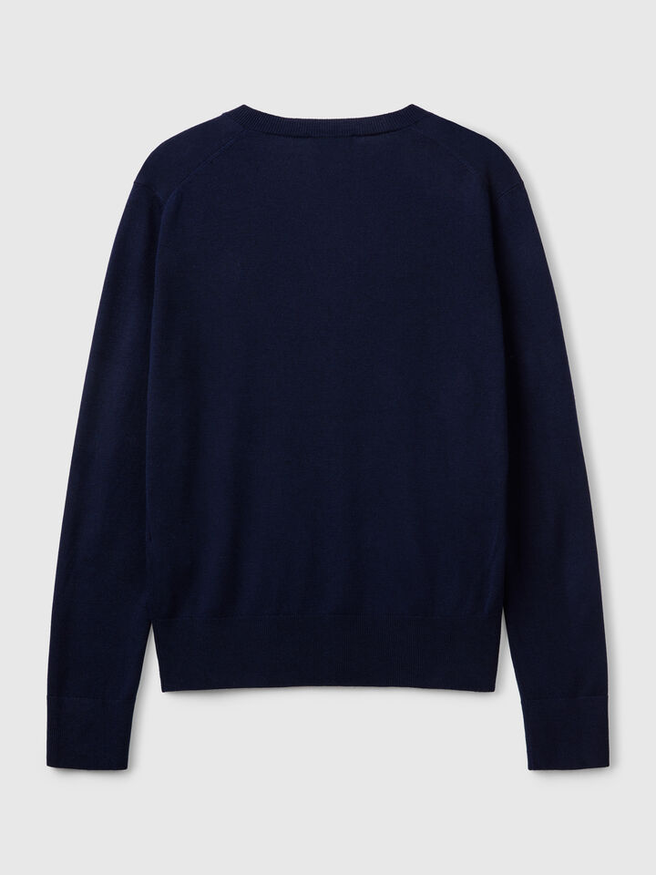 V NECK SWEATER L/S Women image number 5